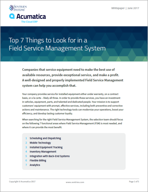 Top 7 Things to Look for in a Field Service Management System