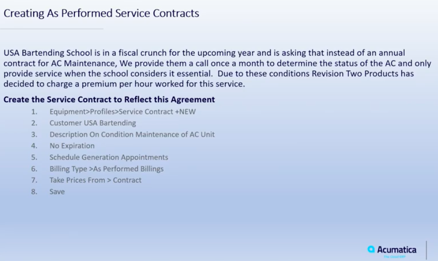 Service Contracts